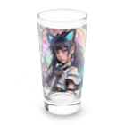 ZZRR12の時間の守護者、猫耳の魔女の神秘的なダンス Long Sized Water Glass :front