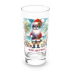 TACHYONJAPANのMerry Christmasシリーズ　サンタのサマークリスマス」 Long Sized Water Glass :front