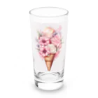 Heeminy Homeのアイスクリームブーケ　ピンク系 Long Sized Water Glass :front