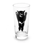 犬猫サロンぷらすのツキノワネコ Long Sized Water Glass :front