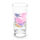 Sweet_moonLaboのHawaii　海とハイビスカス Long Sized Water Glass :front