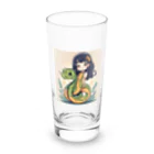 the blue seasonの仲良しの春風：少女と蛇の物語 Long Sized Water Glass :front