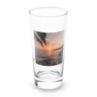海外の景色たちの海外の夕焼け Long Sized Water Glass :front