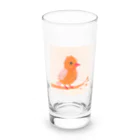 スプラッシュルークのかわいい小鳥のイラストグッズ Long Sized Water Glass :front