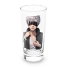 かわいい女の子とシュールな絵の五條　悟飯 Long Sized Water Glass :front