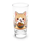 zuuu-の☆食いしん坊にゃんこ☆ Long Sized Water Glass :front