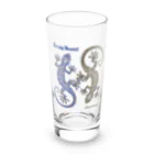 ZONICATROPICS / ゾニカトロピクスのGecko Heaven-ヤモリ天国（ブルーブラウン） Long Sized Water Glass :front