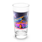 ポンキチはうすの宇宙旅行に行ったバス Long Sized Water Glass :front