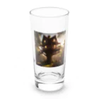 AI Imaginationのツリーハウスのイラストグッズ Long Sized Water Glass :front