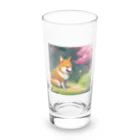 tagosakunのゆるしば Long Sized Water Glass :front