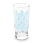ビーフオアチキンアンドスープのダマスク柄ロンググラス サックスブルー Long Sized Water Glass :front