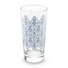 ビーフオアチキンアンドスープのダマスク柄ロンググラス ネイビー Long Sized Water Glass :front