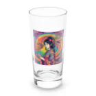 100万屋の百万屋の双竜と巫女グッツ Long Sized Water Glass :front