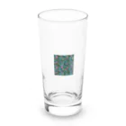 okura-hのおばあちゃんの柄シャツ Long Sized Water Glass :front