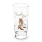 しらたまとおかきの店のやる気出ない猫 Long Sized Water Glass :front