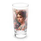 Olivi　Styleの花の中で呼び止められる女性 Long Sized Water Glass :front