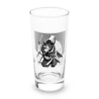 にんにんにんじゃのベテラン忍者のグッズ Long Sized Water Glass :front