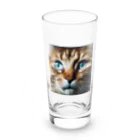 しんの考え事している猫 Long Sized Water Glass :front