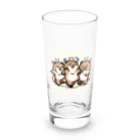 Friendly Faunaのたぬきダンサー Long Sized Water Glass :front