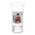 y-syo-のゲームするロケットボーイ Long Sized Water Glass :front