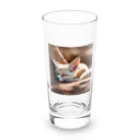 Bluefireのスヤスヤ寝ちゃったフェネック Long Sized Water Glass :front