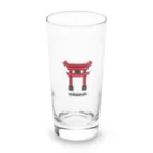 Mikazuki Designのかわいい　鳥居ロゴ　オリジナルグッズ Long Sized Water Glass :front