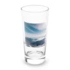 awawoの青空と山の風景 Long Sized Water Glass :front