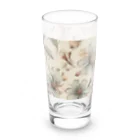 花柄グッズ専門店の淡い花柄 上品 大人っぽい Long Sized Water Glass :front