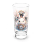 はなうさまほのうさぎと時計｡.:*･ﾟ Long Sized Water Glass :front