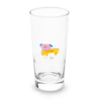 発酵大豆ワーハッハのいぬさん(犬種：ブルゴッド) Long Sized Water Glass :front