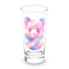 ゆめかわSHOPの（パンダ）ふわふわわたあめ動物園 Long Sized Water Glass :front