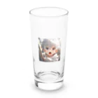 ∬ちゃむまちゃ∬(正月SP荒野の光)のまちゃのイラストグッツ Long Sized Water Glass :front