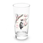 やさぐれちゃんの春の花と猫 Long Sized Water Glass :front