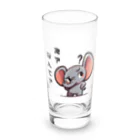 small creaturesの聞き返すゾウ Long Sized Water Glass :front