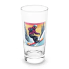 crazykoのスノーボーダー Long Sized Water Glass :front