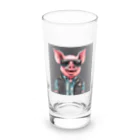 m-styleのかっこいい豚 Long Sized Water Glass :front