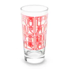 square屋の四×四字熟語（美酒佳肴/酒池肉林/紅灯緑酒/金亀換酒） Long Sized Water Glass :front