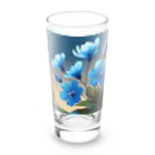 Happy Shopの青い花 Long Sized Water Glass :front