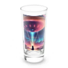 ParadigmStar　パラダイムスターのUFOに遭遇!? 不思議な猫のキャトルミューティレーション！👽🐱✨ Long Sized Water Glass :front