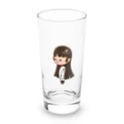 ゆーちゃんのおえかきの鶴の恩返し(鶴ちゃん) Long Sized Water Glass :front