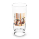 ベルギービールバー麦酒本舗公式グッズのラーメン猫２ Long Sized Water Glass :front