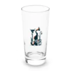 Yudanのアブストラクトな楽器のシルエット Long Sized Water Glass :front