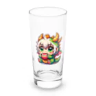 可愛らしいドラゴンのイラストグッズ店のかわいいドラゴンキャラ with a playful twist!  Long Sized Water Glass :front