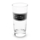 NEW.Retoroの『There is no reply. It's just a corpse.』白ロゴ Long Sized Water Glass :front