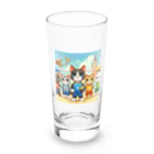 【volleyball online】の猫好きのみなさん必見！愛らしい猫のバレーボールグッズ Long Sized Water Glass :front