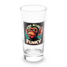 k.a.u.j.7のFUNKYなサルが登場 Long Sized Water Glass :front