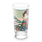 manyou-lab_Ukiyo-eの浮世絵 美人画 Ukiyoe beauty painting [UB-DL-SR001-0005] Long Sized Water Glass :front