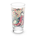 ParadigmStar　パラダイムスターの和風cat 見返り桜 Long Sized Water Glass :front