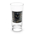 blacktomatoのオシャレな黒猫 Long Sized Water Glass :front