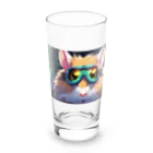 usubokeの「夢のような夜の世界、ハムスターのアニメチックな冒険！」 Long Sized Water Glass :front